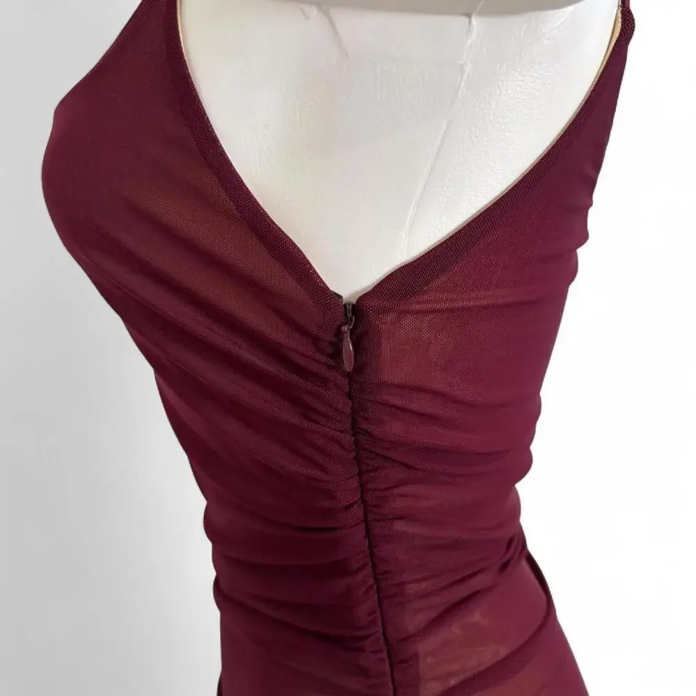 Superdown Revolve Shelley Maxi Dress in wine red - Picture 6 of 6